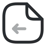 Document Previous SVG Icon
